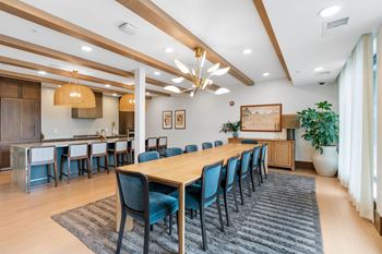 Spacious dining area